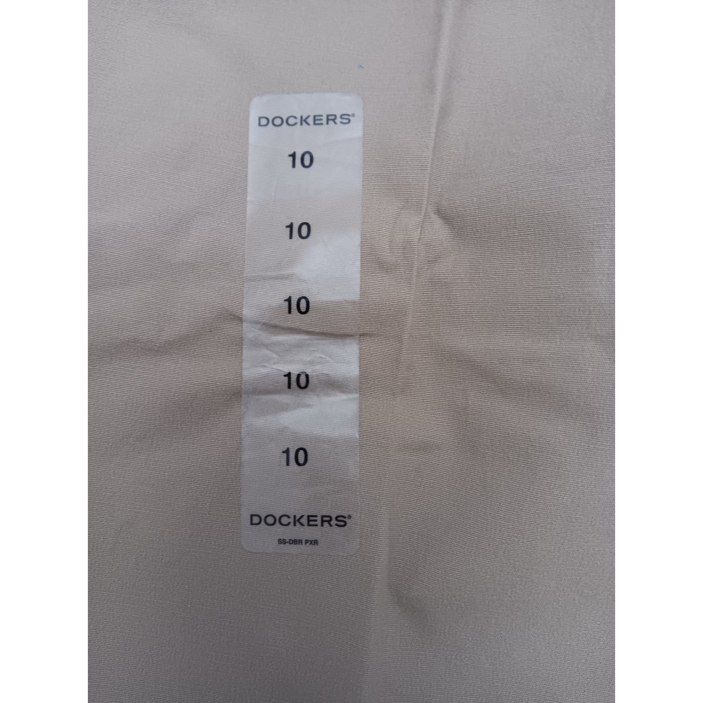 Dockers Womens Size 10 Khaki Capri Pants Cropped Stretch Cotton Blend Casual - Picture 10 of 15